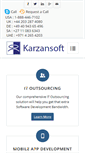 Mobile Screenshot of karzansoft.com
